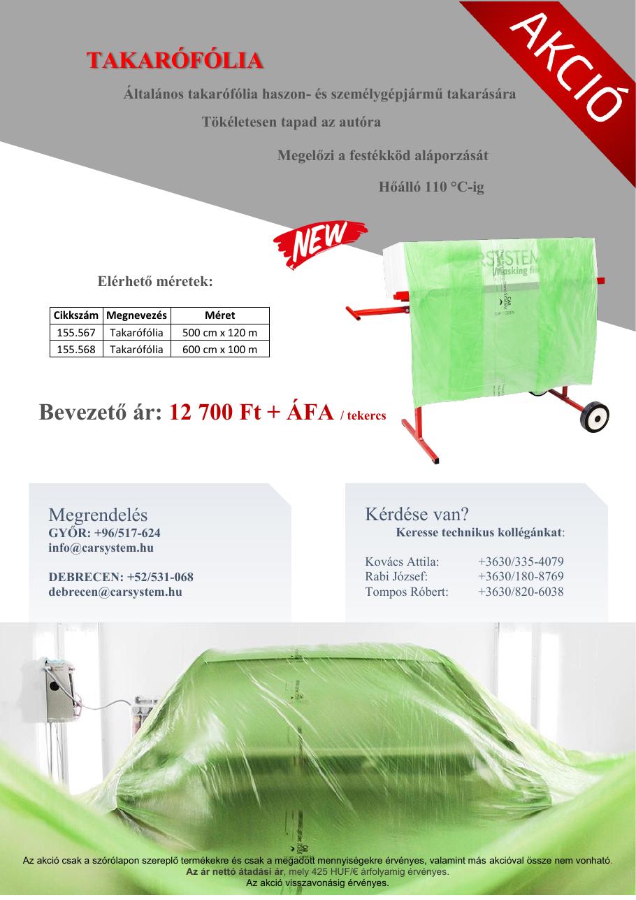 Masking Film Green takarófólia