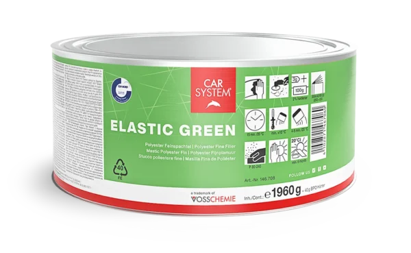 Elastic Green Poliészter finomkitt - 2 kg