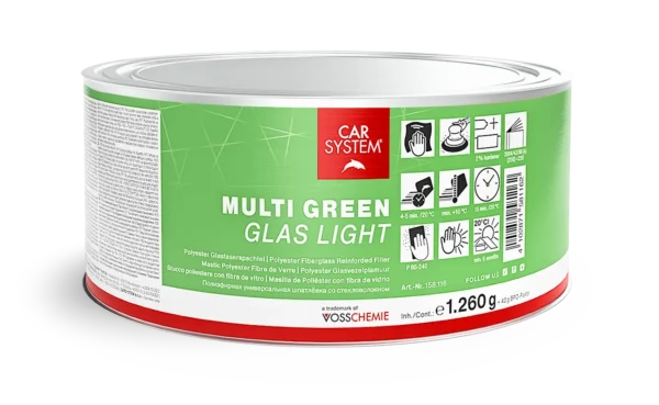 Multi Green Glas Light Multifunkciós, üvegszállal erősített, könnyített poliészter kitt - 1,3 kg