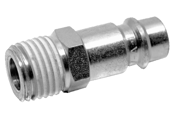 Nippel – Külső menetes 1/4"-os teflon bevonatú légcsatlakozó "apa"