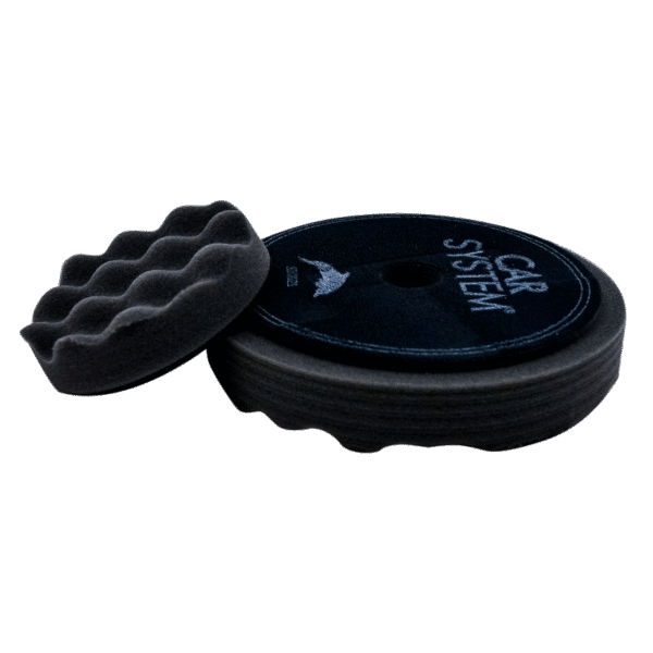 Finish Waffle Foam Black AH – Puha hullámos polírhab korong - 2db/csomag