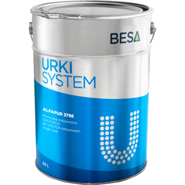 BESA ALFAPUR 3798 – 2k VOC konform, HS, egyrétegű korróziógátló festék - 16 liter