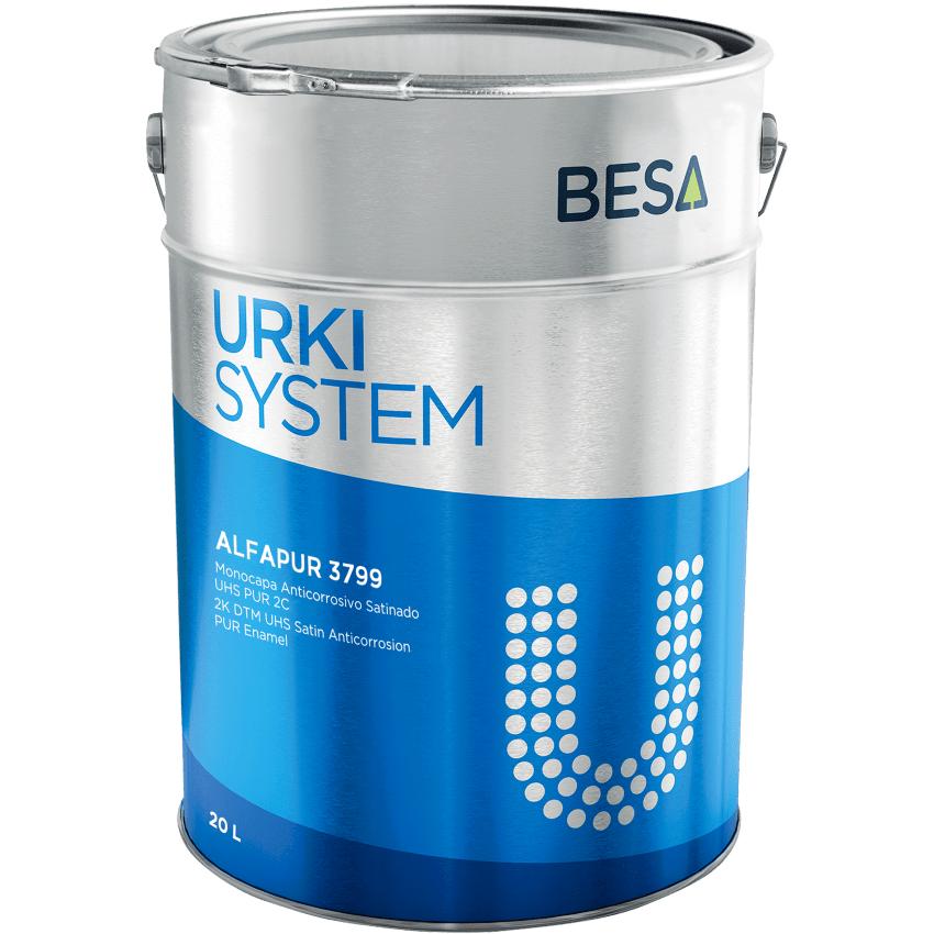 BESA ALFAPUR 3799 – 2k VOC konform, HS, egyrétegű korróziógátló festék, selyemfényű - 16 liter 1 BESA ALFAPUR 3799 – 2k VOC konform, HS, egyrétegű korróziógátló festék, selyemfényű - 16 liter