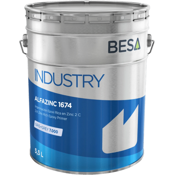 BESA ALFAZINC 1674 – Magas cinktartalmú epoxi alapozó RAL 9006 - 14 kg