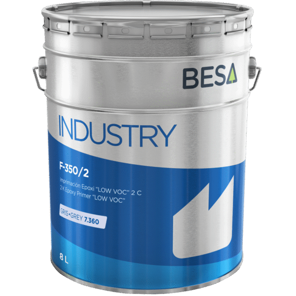 BESA F-350/2 – Vastagrétegű epoxi közbenső alapozó, szürke RAL 7360 - 8 liter