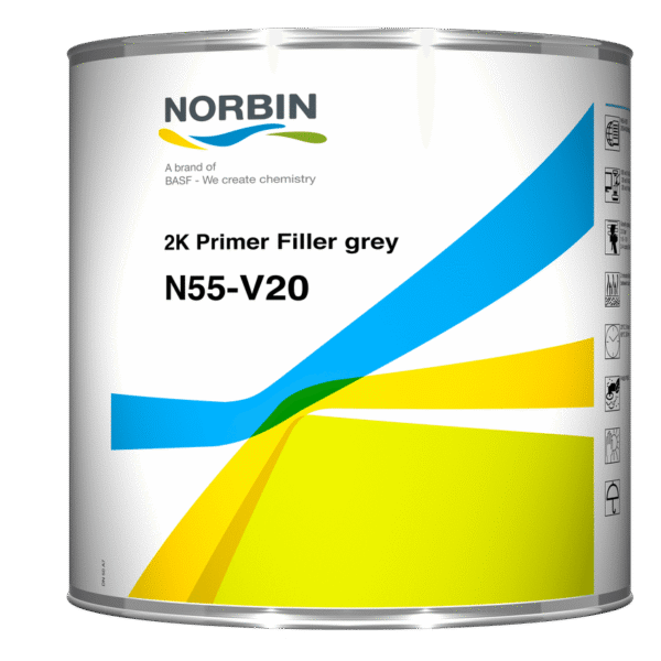 NORBIN N55-V20 2K VOC Füller, szürke - 2,5 liter