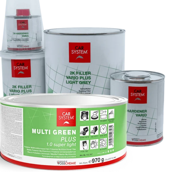 Carsystem Multi Green Plus 1.0 szett – akciós csomag (kittek + filler + edző)